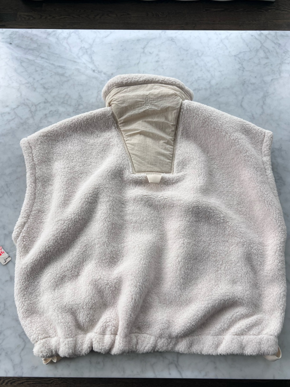 NWT FP Movement By Free People Scout it Out Fleece Vest in Birch Tree Size Small - Picture 6 of 15